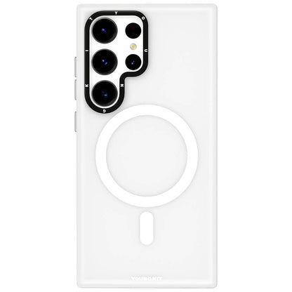 Galaxy S24 Ultra Kılıf M-safe Şarj Özellikli Youngkit Hidden Sand Serisi Kılıf