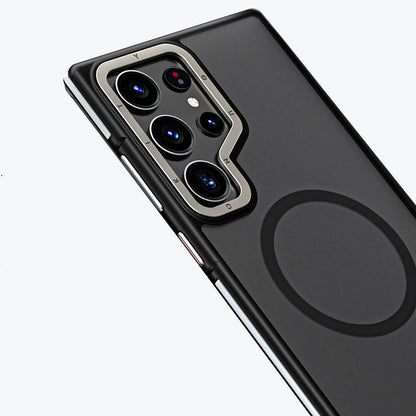 Galaxy S24 Ultra Kılıf M-safe Şarj Özellikli Youngkit Rock Sand Serisi Kılıf