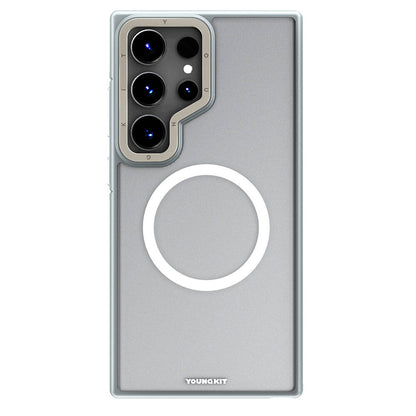 Galaxy S24 Ultra Kılıf M-safe Şarj Özellikli Youngkit Rock Sand Serisi Kılıf