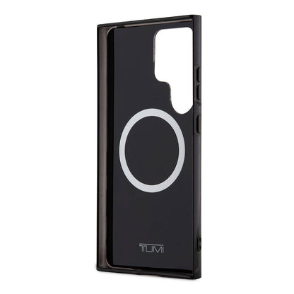 Galaxy S24 Ultra Kılıf TUMI Orijinal Lisanslı M-safe Şarj Özellikli Buzlanmış Saydam Ağ Kamuflajı Desenli Kılıf