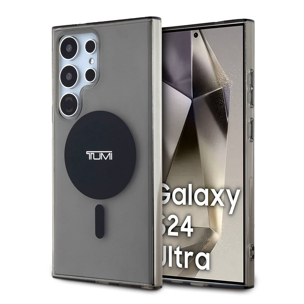 Galaxy S24 Ultra Kılıf TUMI orijinal Lisanslı M-safe Şarj Özellikli Airbag Köşeli Transparan Plain Kılıf