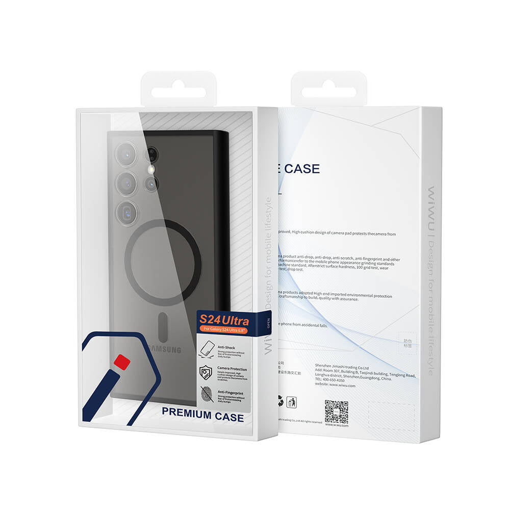 Galaxy S24 Ultra Kılıf Wiwu FGG-024 M-safe Şarj Özellikli Lekelere Dayanıklı Kılıf