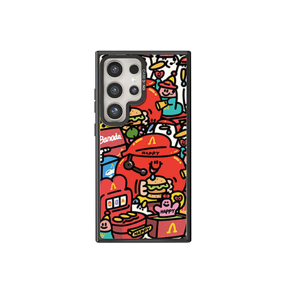 Galaxy S24 Ultra M-safe Şarj Özellikli Casebang Ahhey Serisi Arka Panel