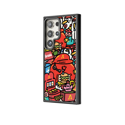 Galaxy S24 Ultra M-safe Şarj Özellikli Casebang Ahhey Serisi Arka Panel
