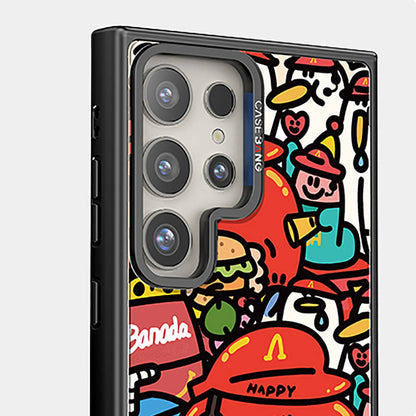 Galaxy S24 Ultra M-safe Şarj Özellikli Casebang Ahhey Serisi Arka Panel