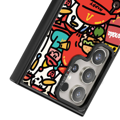 Galaxy S24 Ultra M-safe Şarj Özellikli Casebang Ahhey Serisi Arka Panel