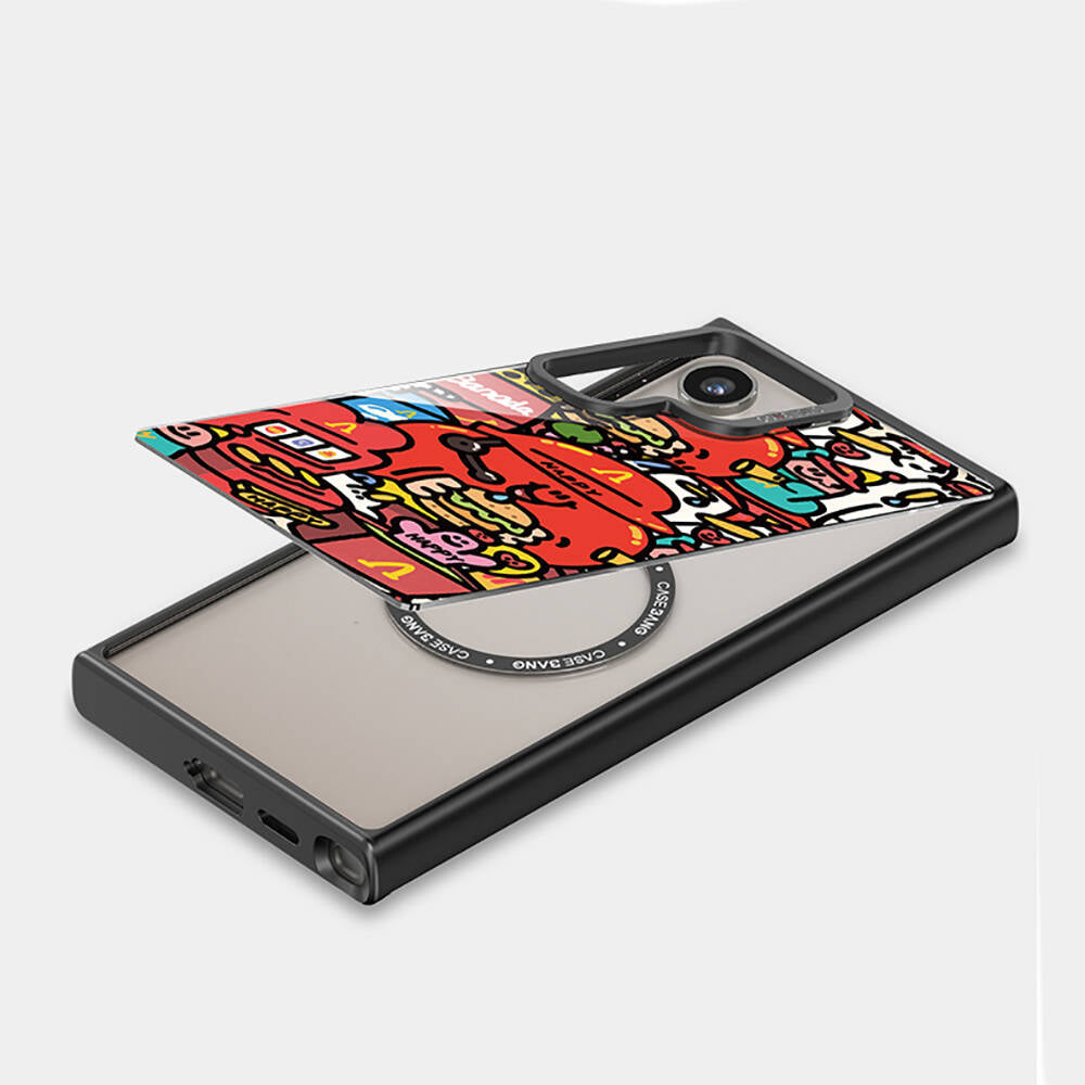 Galaxy S24 Ultra M-safe Şarj Özellikli Casebang Ahhey Serisi Arka Panel