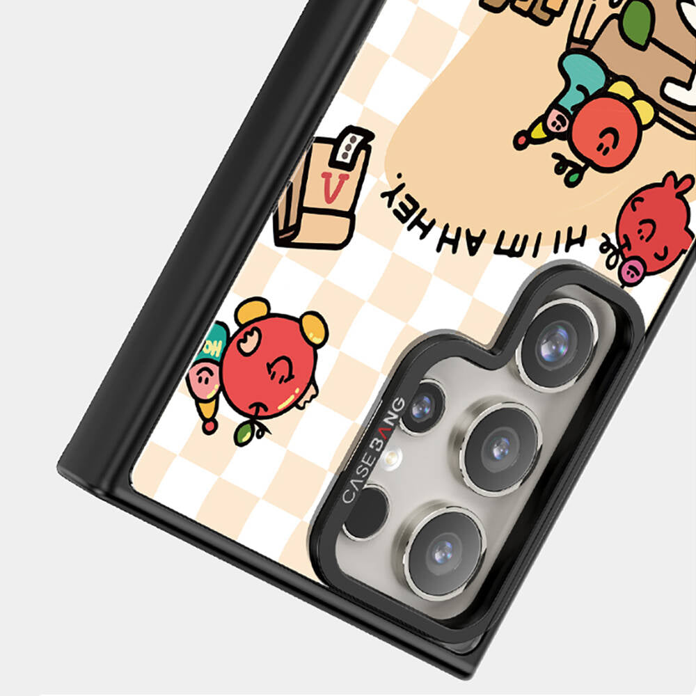 Galaxy S24 Ultra M-safe Şarj Özellikli Casebang Ahhey Serisi Arka Panel