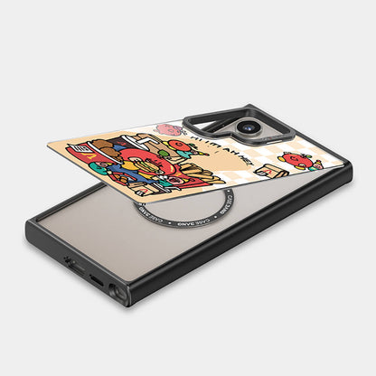 Galaxy S24 Ultra M-safe Şarj Özellikli Casebang Ahhey Serisi Arka Panel