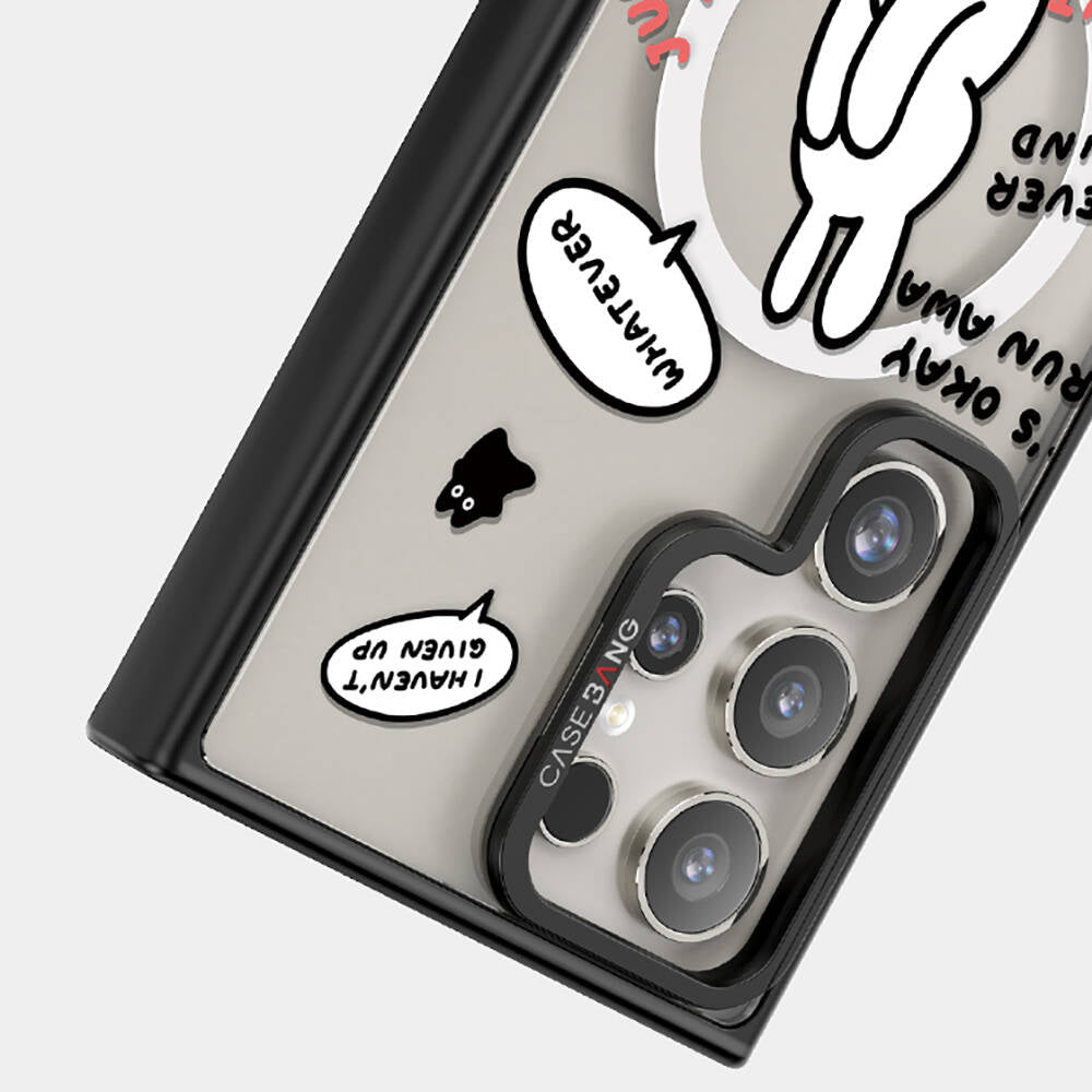 Galaxy S24 Ultra M-safe Şarj Özellikli Casebang Chill Out Serisi Mıknatıslı Arka Panel