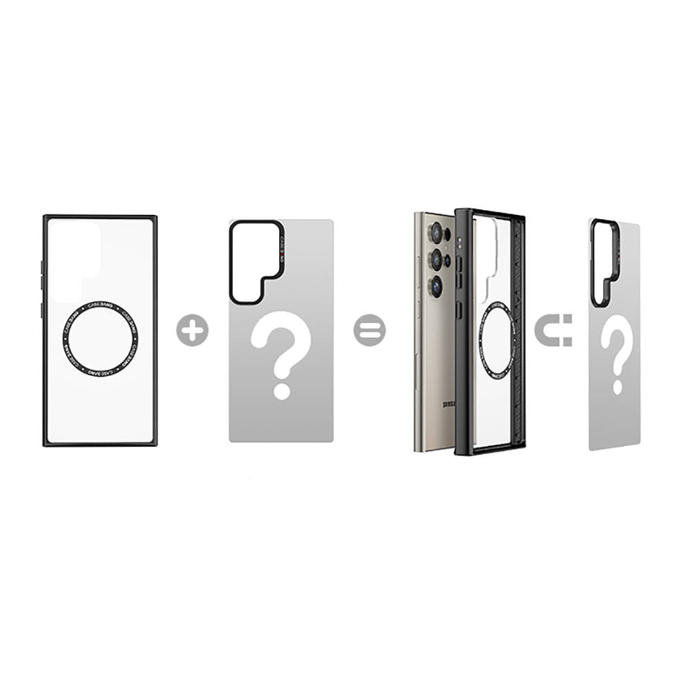 Galaxy S24 Ultra M-safe Şarj Özellikli Casebang Chill Out Serisi Mıknatıslı Arka Panel