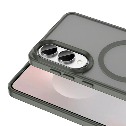 Galaxy S25 Edge Kılıf M-safe Şarj Özellikli Mat Arka Yüzey Zore Sio Kılıf