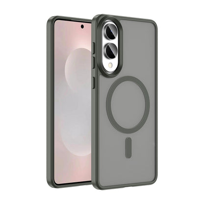 Galaxy S25 Edge Kılıf M-safe Şarj Özellikli Mat Arka Yüzey Zore Sio Kılıf