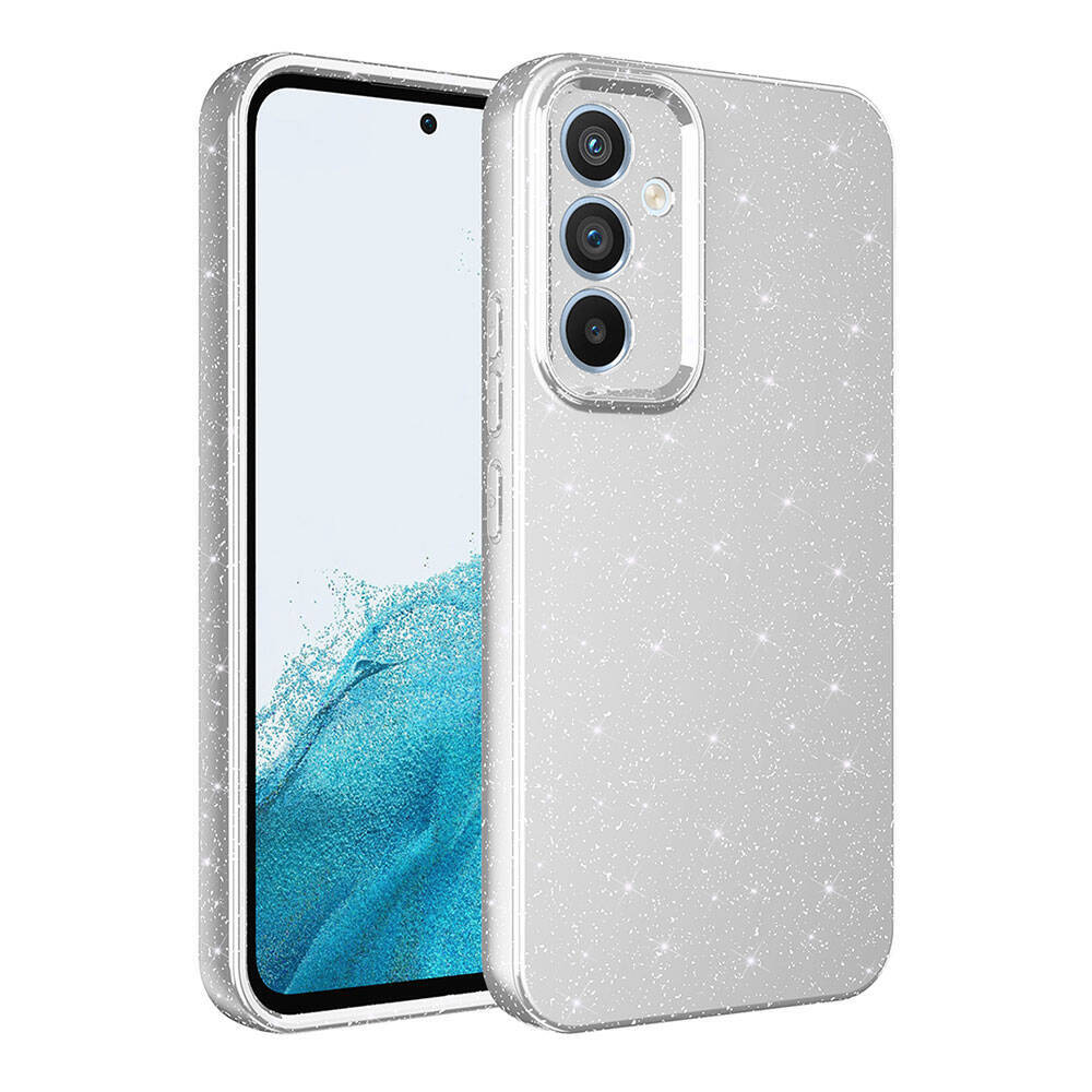 Galaxy S25 FE Kılıf Kamera Korumalı Simli Lüks Zore Koton Kılıf