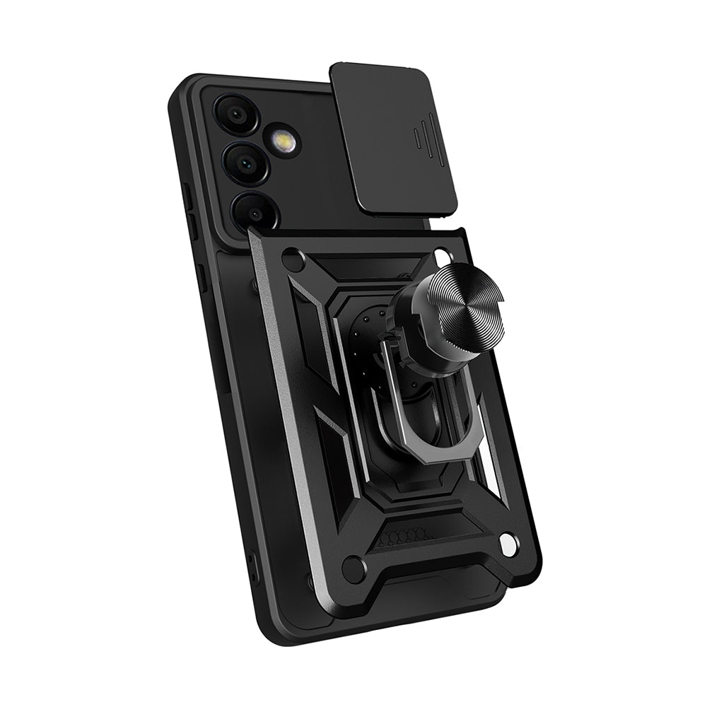 Galaxy S25 FE Kılıf Magnetik Standlı Kamera Korumalı Zore Sürgülü Vega Kılıf