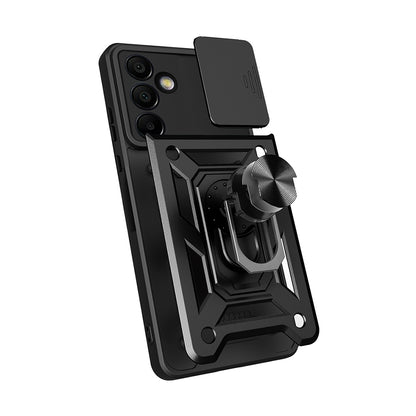 Galaxy S25 FE Kılıf Magnetik Standlı Kamera Korumalı Zore Sürgülü Vega Kılıf