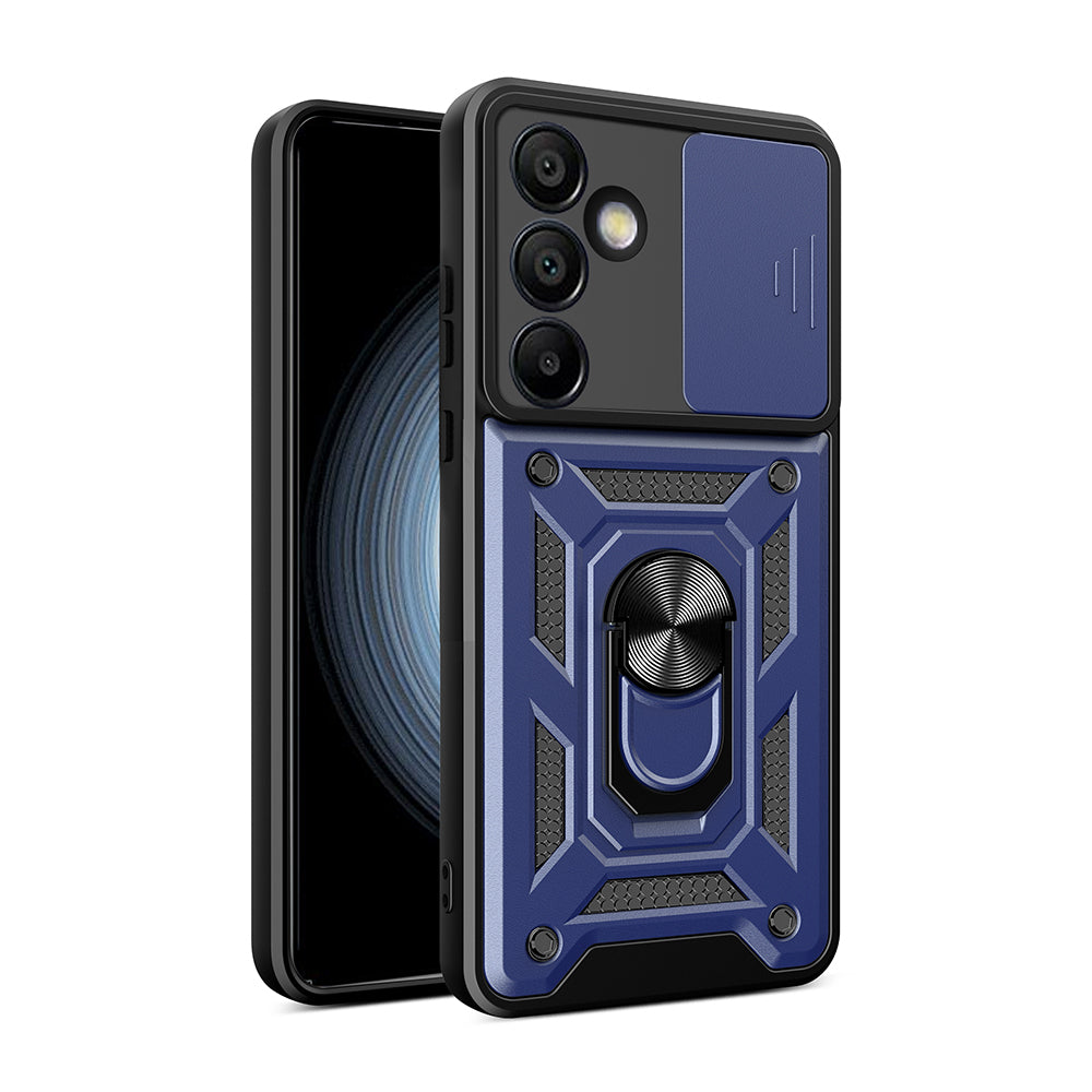 Galaxy S25 FE Kılıf Magnetik Standlı Kamera Korumalı Zore Sürgülü Vega Kılıf