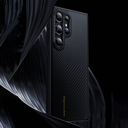 Galaxy S25 Kılıf M-safe Şarj Özellikli Karbon Fiber Benks Montage Hybrid ArmorPro Kevlar Kılıf