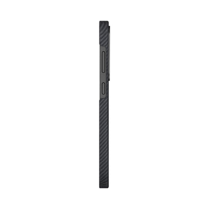 Galaxy S25 Kılıf M-safe Şarj Özellikli 600D Aramid Fiber Pitaka Ultra-Slim Classic Serisi Black-Grey Twill Kılıf