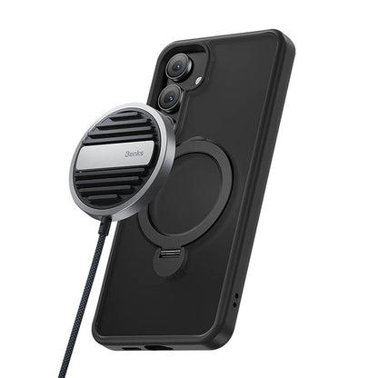 Galaxy S25 Plus Kılıf M-safe Şarj Özellikli Benks Standlı Mist Protective Kılıf