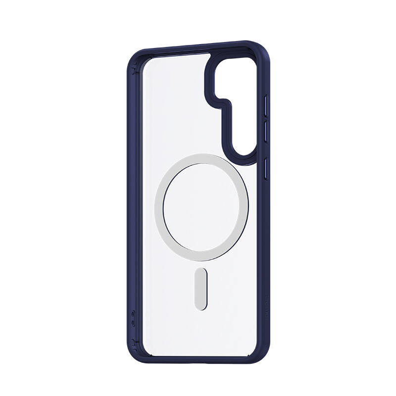 Galaxy S25 Plus Kılıf M-safe Şarj Özellikli Şeffaf Arka Yüzey Benks MagClap TPU Çerçeve Kılıf