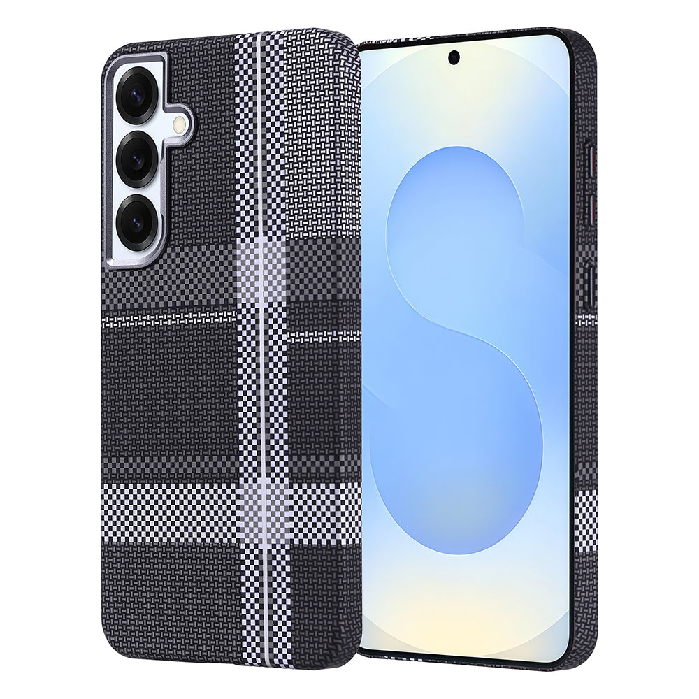Galaxy S25 Plus Kılıf M-safe Şarj Özellikli Karbon Fiber Görünümlü Zore Nekst Kılıf