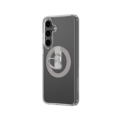 Galaxy S25 Plus Kılıf M-safe Şarj Özellikli Yüzük Standlı Amazingthing Minimal Grip Serisi Kılıf