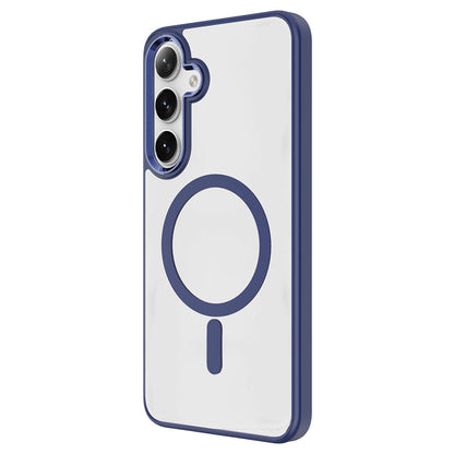 Galaxy S25 Plus Kılıf M-safe Şarj Özellikli Zore Krom M-safe Silikon Kılıf