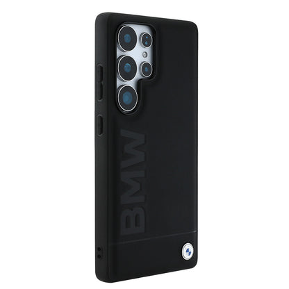 Galaxy S25 Ultra Kılıf BMW Orijinal Lisanslı M-safe Şarj Özellikli Sıcak Damga Logolu Deri Kılıf