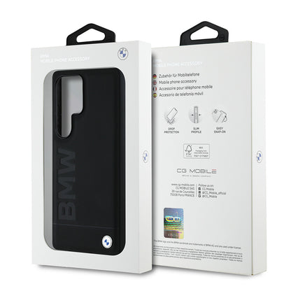 Galaxy S25 Ultra Kılıf BMW Orijinal Lisanslı M-safe Şarj Özellikli Sıcak Damga Logolu Deri Kılıf