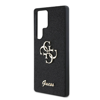 Galaxy S25 Ultra Kılıf Guess Orijinal Lisanslı 4G Büyük Metal Logolu Glitter Kılıf
