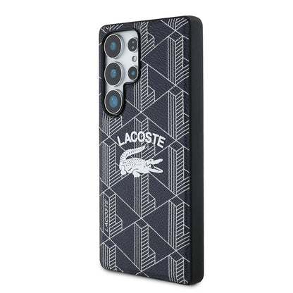 Galaxy S25 Ultra Kılıf Lacoste Orijinal Lisanslı M-safe Şarj Özellikli Mono Vintage Logo Kılıf