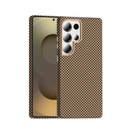 Galaxy S25 Ultra Kılıf M-safe Şarj Özellikli Karbon Fiber Görünümlü Zore Gros Kılıf