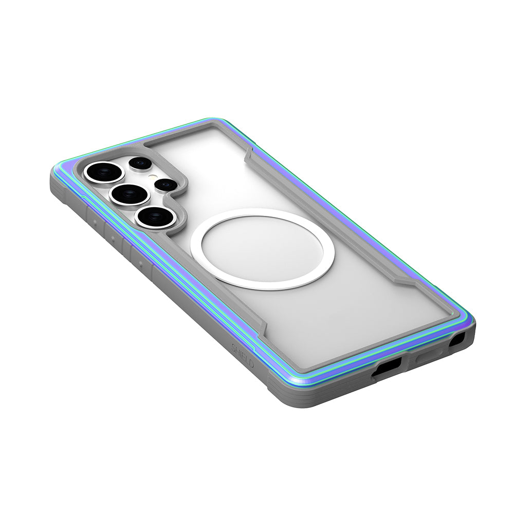 Galaxy S25 Ultra Kılıf M-safe Şarj Özellikli Airbagli Raptic Shield Serisi Şeffaf Arka Yüzey Kılıf