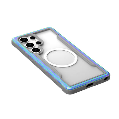 Galaxy S25 Ultra Kılıf M-safe Şarj Özellikli Airbagli Raptic Shield Serisi Şeffaf Arka Yüzey Kılıf