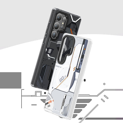 Galaxy S25 Ultra Kılıf M-safe Şarj Özellikli Benks Dynamic Mecha Serisi Kılıf