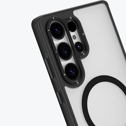 Galaxy S25 Ultra Kılıf M-safe Şarj Özellikli Cam Arka Yüzey TPU Youngkit Gemstone Serisi Kılıf