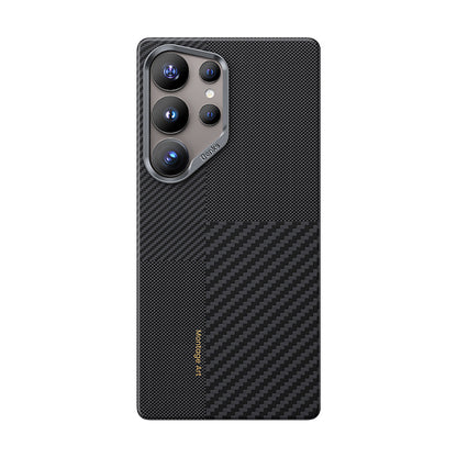Galaxy S25 Ultra Kılıf M-safe Şarj Özellikli Karbon Fiber Benks Montage ArmorAir Kevlar Kılıf