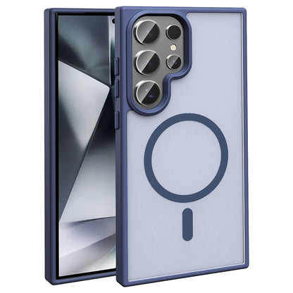 Galaxy S25 Ultra Kılıf M-safe Şarj Özellikli Mat Arka Yüzey Zore Sio Kılıf