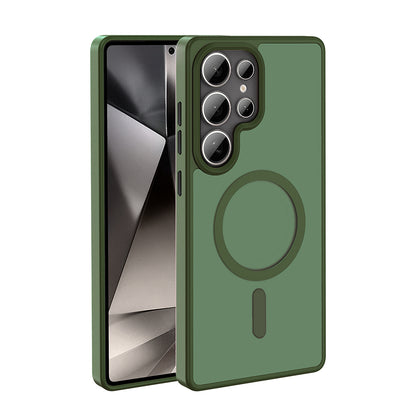 Galaxy S25 Ultra Kılıf M-safe Şarj Özellikli Mat Arka Yüzey Zore Sio Kılıf