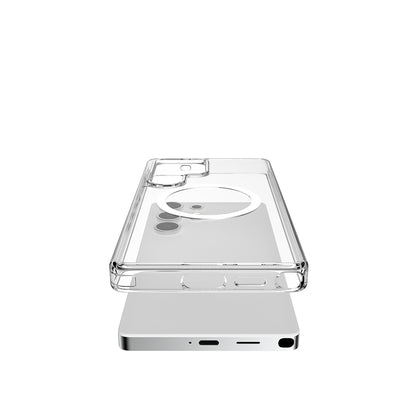 Galaxy S25 Ultra Kılıf M-safe Şarj Özellikli Raptic Crystal M-safe Serisi Şeffaf Kılıf