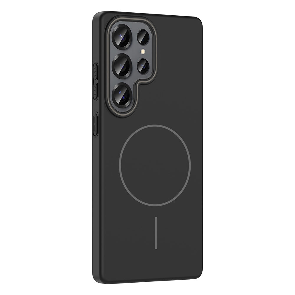 Galaxy S25 Ultra Kılıf M-safe Şarj Özellikli Zore Ruby Sert Kılıf