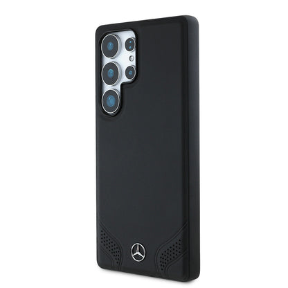 Galaxy S25 Ultra Kılıf Mercedes Benz Orijinal Lisanslı M-safe Şarj Özellikli Deri Dizayn Sade Kılıf