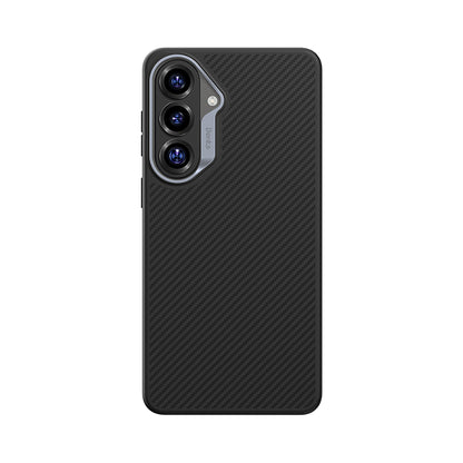 Galaxy S26 Kılıf Karbon Fiber M-safe Şarj Özellikli Benks Hybrid ArmorPro 600D Kevlar Kılıf