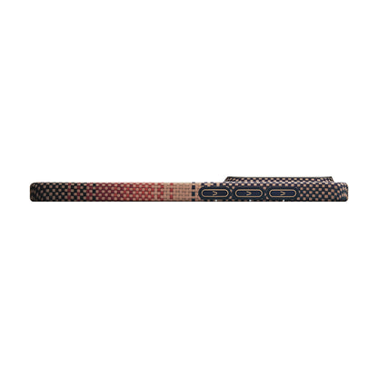 Galaxy S26 Kılıf M-safe Şarj Özellikli Aramid Fiber Pitaka Tactile Woven Sunset-Moonrise Serisi Kılıf