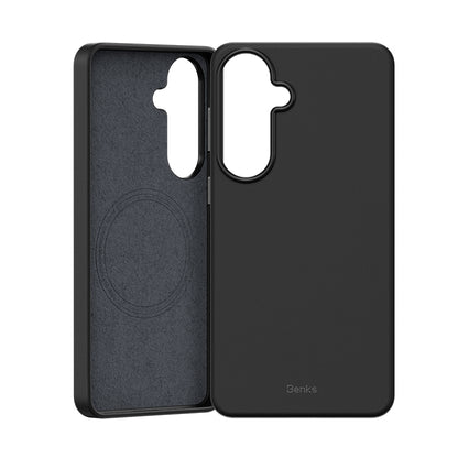 Galaxy S26 Plus Kılıf M-safe Şarj Özellikli Çizilmeye Dayanıklı Benks VitaPro Serisi PU Deri Kılıf