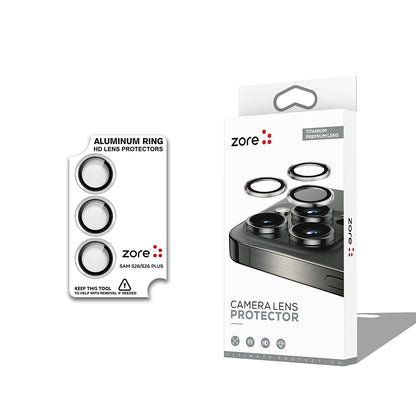 Galaxy S26 Plus Zore CL-12 Premium Safir Parmak İzi Bırakmayan Anti-Reflective Kamera Lens Koruyucu