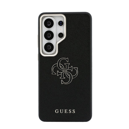 Galaxy S26 Ultra Kılıf Guess Orijinal Lisanslı Grained Yazı ve 4G Büyük Metal Logolu Kılıf