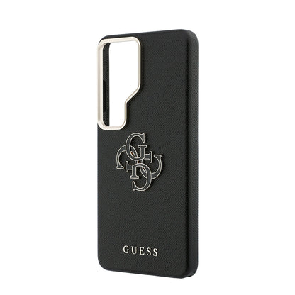 Galaxy S26 Ultra Kılıf Guess Orijinal Lisanslı Grained Yazı ve 4G Büyük Metal Logolu Kılıf