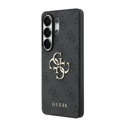Galaxy S26 Ultra Kılıf Guess Orijinal Lisanslı PU Deri Büyük Metal Logo Dizaynlı Kılıf